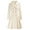 White, variant on Women's Elegant British Style Trench Coat Lapel Collar Double Breasted A Line Mid Long Jacket with Pockets