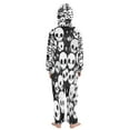 thumbnail image 3 of Vzayyk 4T-14Y Size Aviliable Cozy One-Piece Footless Sleeper Pajama Black White Color Skulls, 3 of 8