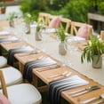 thumbnail image 4 of Black White Cloth Napkins, Modern Geometric Abstract Gradient Striped Washable and Reusable Dinner Napkins Set of 4, Table Napkin for Kitchen Party Birthday Wedding Hotel Housewarming 20"x20", 4 of 9