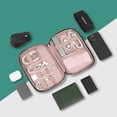 thumbnail image 7 of PAVILIA Travel Cord Organizer Case, Electronics Organizer Bag, Pink Quilt, 7 of 7