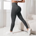 thumbnail image 2 of TOWED22 Leggings for Women with Tummy Control High Waisted Yoga Pants 7/8 Length for Workout(Dark Gray,XL), 2 of 5