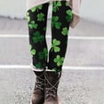 thumbnail image 4 of Haivin Leggings de Yoga pour Femmes avec Imprimé de la Saint-Patrick, Compression Extensible pour Entraînement Physique et Tenue Décontractée, 4 of 9