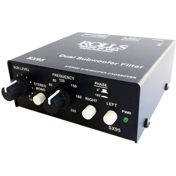 ROLLS SX95 Subwoofer estéreo Crossover/Filtro Toma de corriente auxiliar de 12 V