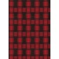 thumbnail image 1 of Ahgly Company Indoor Rectangle Patterned Brown Red Novelty Area Rugs, 7' x 10', 1 of 6