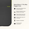 thumbnail image 2 of Funda Beats iPhone 17 Pro Max Rugged con MagSafe y control de cámara, 2 of 6