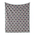 thumbnail image 1 of Hip Hop Soft Flannel Fleece Blanket, Night Club Dj Equipments as Turntables Mixer and Speakers Pattern in Pastel Colors, Cozy Plush for Indoor and Outdoor Use, 60" x 80", Multicolor, by Ambesonne, 1 of 6