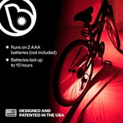 Brightz GoBrightz LED Bike Frame Light, 4 Light Modes, Underglow Effect, Red