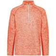 thumbnail image 2 of Holloway Sportswear 3XL Electrify Coolcore® 1/2 Zip Pullover Orange Heather 222574, 2 of 5