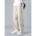 thumbnail image 2 of Embroidery Casual Pants Men Jogging Sweatpants Wide Leg Harem Long Trousers Korean 2024, 2 of 5