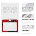 thumbnail image 4 of Naloa Black Dog Red Background Card Badge Holder Work Badge Sleeve for Office, School, Factory, ID Credit Cards, Driver Licenses and Passes, 4 of 7