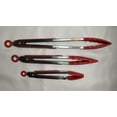 thumbnail image 2 of Kitchen Tongs 7 Inch, 9 Inch, 12 Inc Red, Brand New, 2 of 6