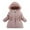 Pink, variant on Children's Winter Padded Jacket Thickened Fashion Down Coat Warm Cold Weather Outerwear for Kids