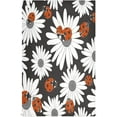 thumbnail image 2 of Dreamtimes Soft Absorbent Reusable Kitchen Towels, Set of 6|28x18 in, Daisy and Bug Dining Kitchen Living Room Tea Towels Dish Towels Decorative Towels, 2 of 7