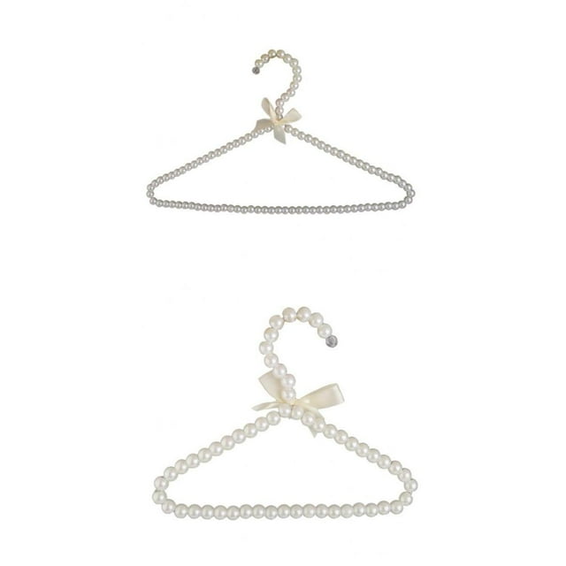 2x Ropa De Hierro Perchas Faldas Pantalones Ganchos Forma De Cisne Suspensión Bowknot