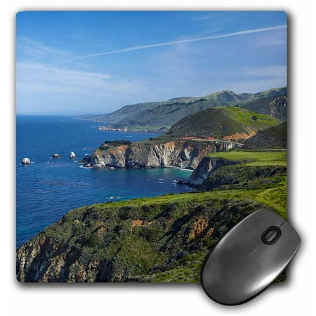 3dRose California, Big Sur, Coastline along Pacific Coast Highway. - Mouse Pad, 8 by (Best Stops Along Pacific Coast Highway)