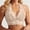 Beige, variant on Lace Halter Bralette for Women Unpadded Wirefree Lace Bra Halter Crop Top Closure Back
