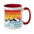 thumbnail image 2 of funny-retro-mountain-biking-sheep Two Tone Red and White Coffee Mug, 2 of 2