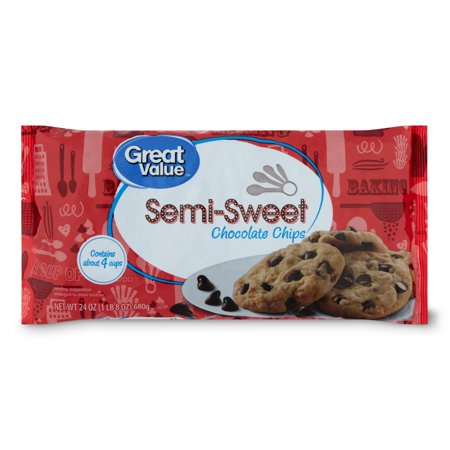 Great Value Semi-Sweet Chocolate Chips, 24 oz