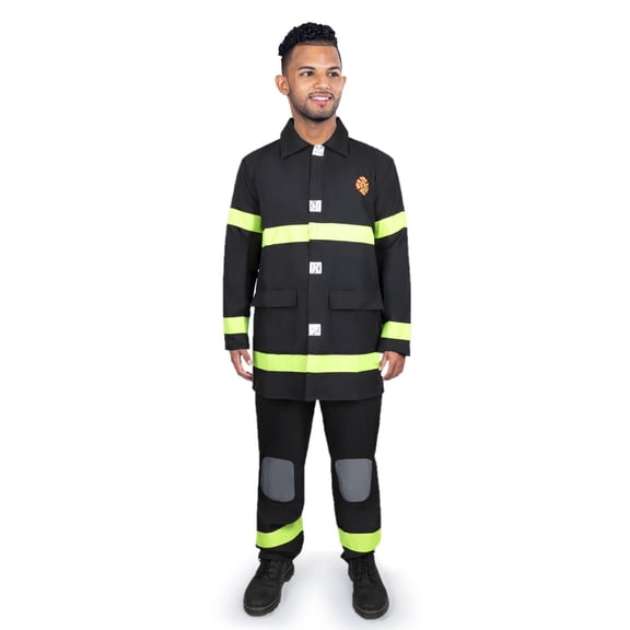 Dress Up America Firefighter Costume For Adults - Fireman Dress Up Set