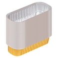 thumbnail image 1 of Moldes desechables ZJDOAK para hornear, mini moldes de aluminio, moldes rectangulares para muffins, mini moldes para pasteles, recipientes para pan, moldes pequeños de aluminio para pan, dorados, 1 of 8