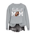 thumbnail image 5 of Karight Women's Football Mom Graphic Crewneck Sweatshirt Long Sleeve Casual Pullover Top, 5 of 6