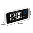 thumbnail image 4 of Large Digital Alarm Clock for Visually Impaired Big Electric Clock for Bedroom, Jumbo Number Display, Fully Dimmable Brightness Dimmer, USB Ports, 12/24H, Adjustable Alarm Volume, 4 of 8