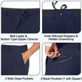 thumbnail image 3 of Pantalones deportivos de golf JWM para hombre, elásticos, con trabillas para cinturón, ajustados, 3 of 6