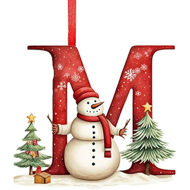 Christmas Tree Decorations,26 Letters Christmas Tree Decoration Pendant Christmas Tree Ornaments Personalized Diy Christmas Ornaments Christmas Decoration Xmas Tree Hanging Decor