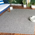 thumbnail image 2 of SAFAVIEH Sisal All-Weather Dania Solid Indoor/Outdoor Area Rug, Dark Grey, 9' x 12', 2 of 6