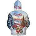 thumbnail image 2 of Santa is Coming Cocker Spaniel Merry Christmas Xmas Noel Truck Tree All Over Print 3D Hoodie Unisex Merch Hoodies Cockers Dog Lover Gifts - 02023, 2 of 6