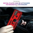 thumbnail image 3 of SaniMore Tri-layer Case for Motorola Moto G Play (2023), 360° Rotating Holder/Kickstand Rugged PC Back + TPU Bumper Magnetic Car Mount Anti-fingerprint Anti-fall Heavy Duty Protective Case, Red, 3 of 8