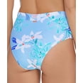 thumbnail image 2 of Raisins BLUE/WHITE Floral High-Waist Bikini Swim Bottoms, US Medium, 2 of 2