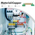 thumbnail image 4 of OULII 2Pcs Durable Copper Ground Bus Bar Kit with 6 Terminal Positions for Industrial Electrical Power Distribution, 4 of 8
