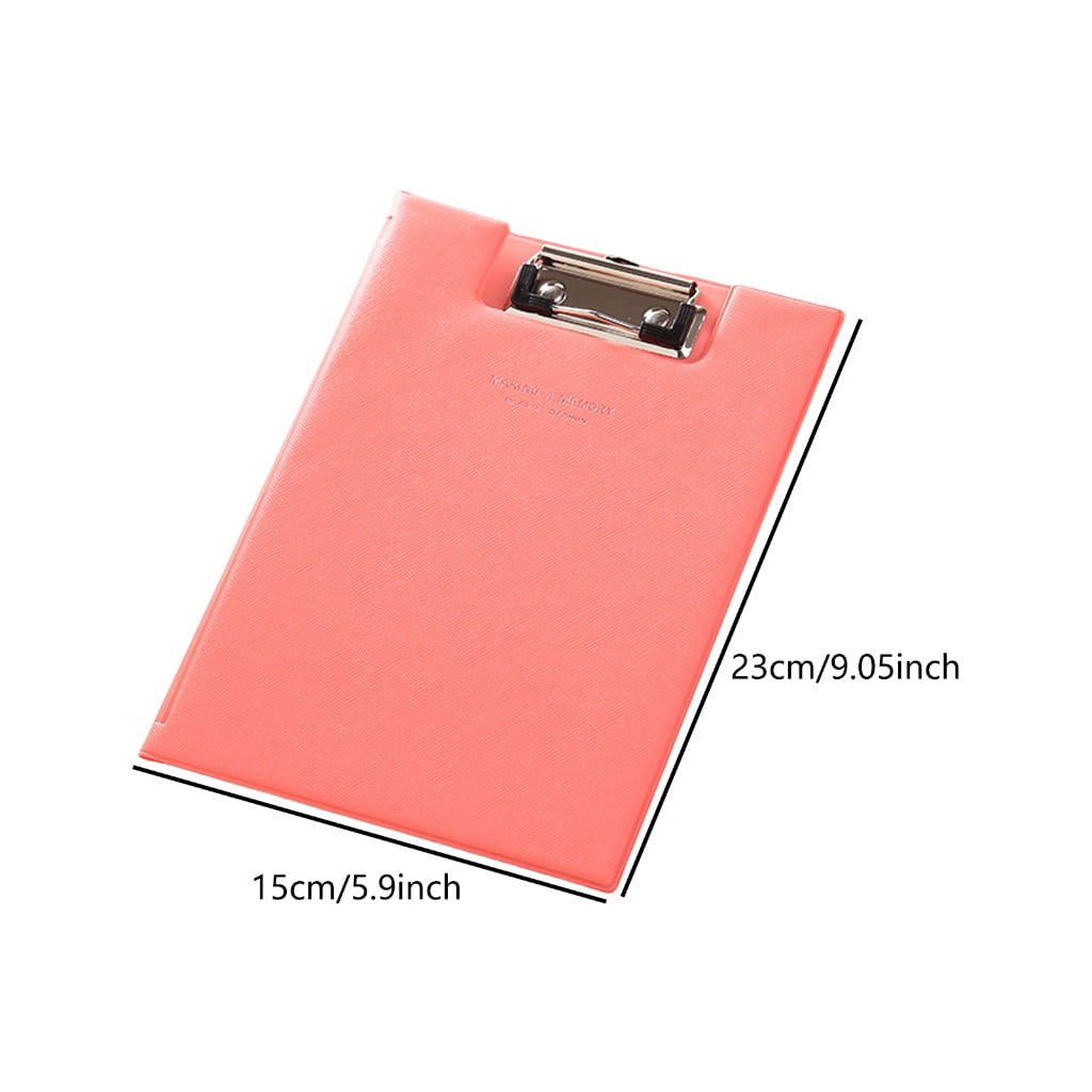 Foldable Clipboard with Clear Internal Pocket for Office Meeting and Conference