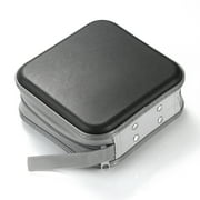 DVD Case, 48 Capacity Black CD Hard Plastic Case Storage Holder Wallet