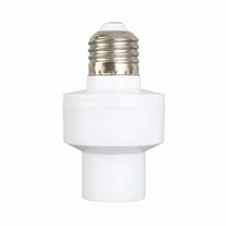 HIBIBUD Motion Sensor Light Socket,E27 Screw in Light Bulb Holder Adapter with Photoelectric Sensors,Light Control Indoor Only,Automatically Extinguished In 17 Seconds