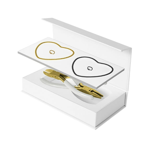 Kit de pulsera permanente, manualidades DIY, regalos portátiles para parejas, regalos únicos para parejas dorado y negro