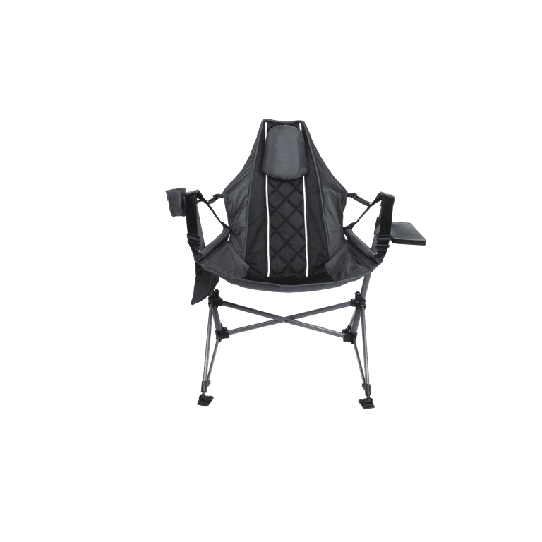 Ozark Trail Hammock Chair with Table, Black, Polyester-Nylon Ozark Trail Hammock Chair with Table, Black, Polyester-Nylon