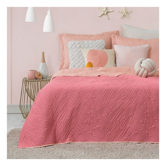 Edredón Ligero Pinsonic Doble Vista con Fundas de Almohada Esquimal (Miramar, Individual)