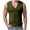 Army Green, variant on VBTAPA Mens Workout Tank Tops Sleeveless V Neck Muscle T Shirts Stretch Modal Athletic Undershirts Khaki M