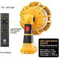 thumbnail image 6 of Portable Tent Fan for Dewalt 20V Li-ion Battery with 9W LED Light Jobsite Fan, 6 of 8