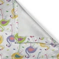 thumbnail image 5 of Ambesonne Flamingo Grommet Curtain, Retro Colorful Pattern, 50" x 108", Multicolor, 5 of 6