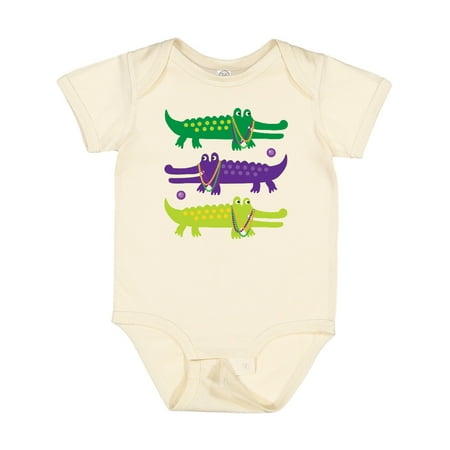 

Inktastic Mardi Gras Holiday Alligators Gift Baby Boy or Baby Girl Bodysuit