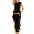thumbnail image 2 of 2 Piece Lounge Sets for Women Summer Airport Travel Outfit 2026 Casual Matching Spring Clothes Track Sweat Suits Black M, 2 of 9
