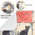 thumbnail image 3 of Yayeee Dish Drying Mat for Kitchen Counter Ultra Absorbent Easy Clean Pad 24x18", Cats and Hearts, 3 of 7