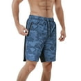 thumbnail image 2 of Aayomet Mens Workout Shorts Lightweight Gym Shorts With Zip Pockets (Blue, L), 2 of 4