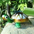 thumbnail image 5 of Outdoor Statue Solar Iron Turtle Garden Statue,Multicolor Changing LED with Butterfly Accent for Outdoor Garden Patio Decoration, 5 of 9