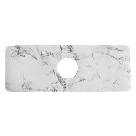 

Sink Faucet Mat|Silicone Faucet Absorbent Mat|Quick Absorbent Sink Faucet Mat Splash Guard for Kitchen Sink Splashback Countertop Protection Random Marble Pattern