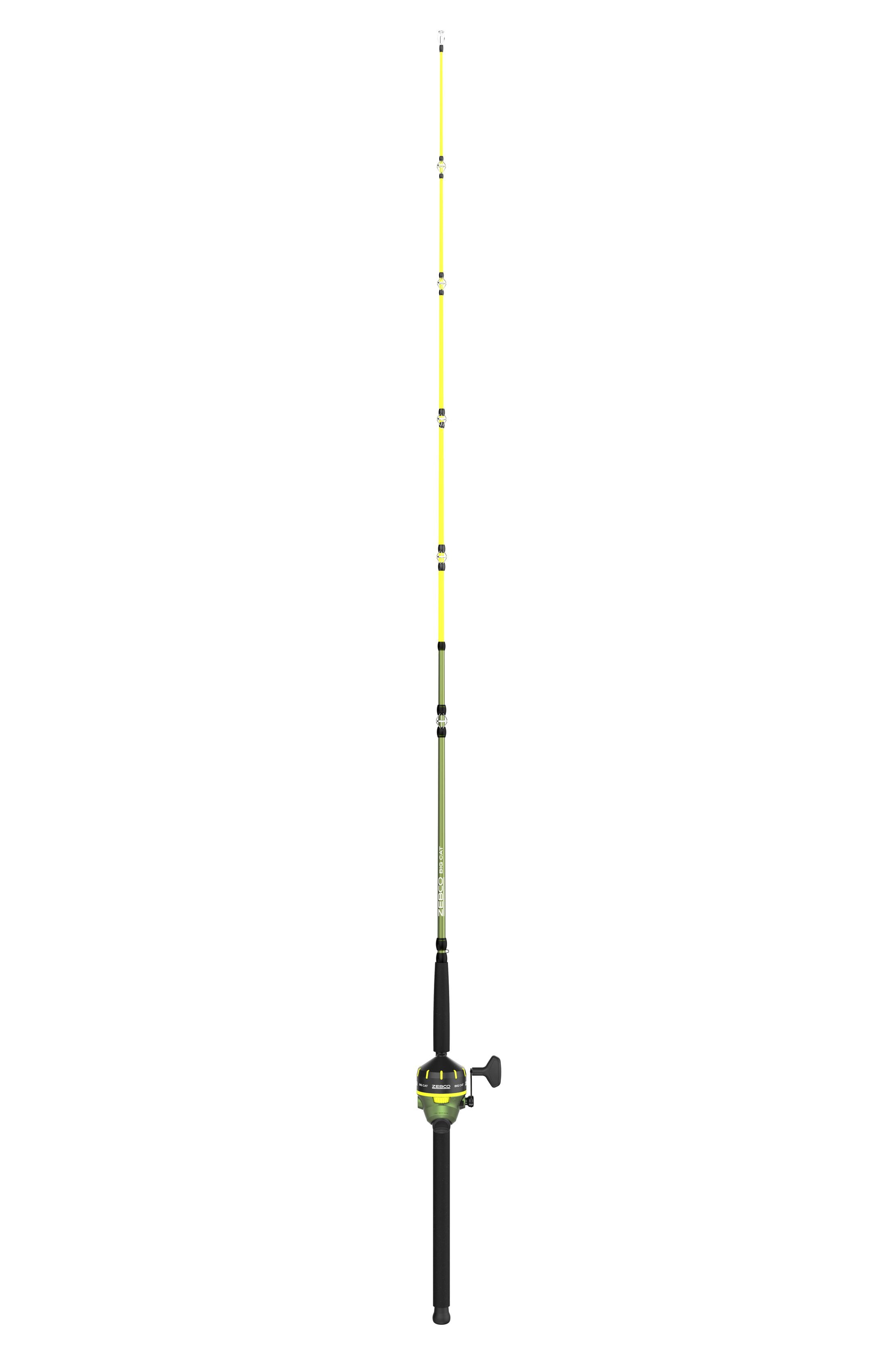 Zebco Big Cat Spincast Fishing Pole Set, 7-Foot Rod, Size 80