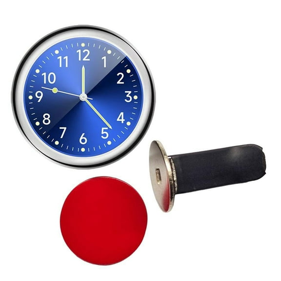 Car Clock Luminous Automobiles Internal Stick-On Mini Digital For Dashboard Air Vent-On Clock Watch Small Luminous For Boat Bike